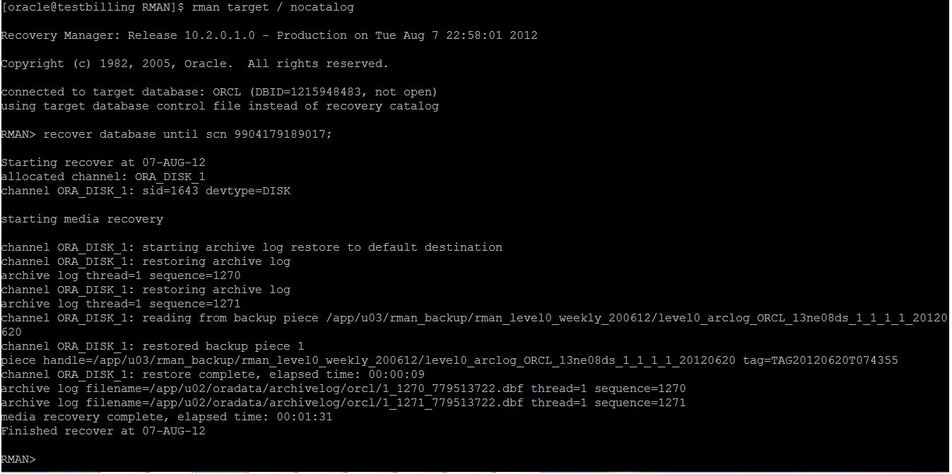 Database to know Oracle Replication
