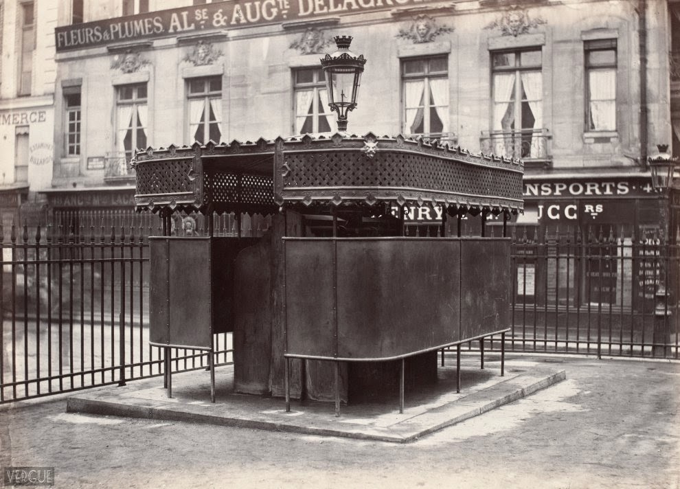 20 Vintage Photographs of Public Urinals in Paris in the 19th Century