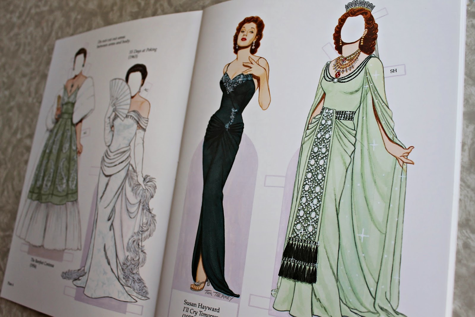 Glamorous Movie Stars of the 1950s paper dolls by Tom Tierney from Dover Publications