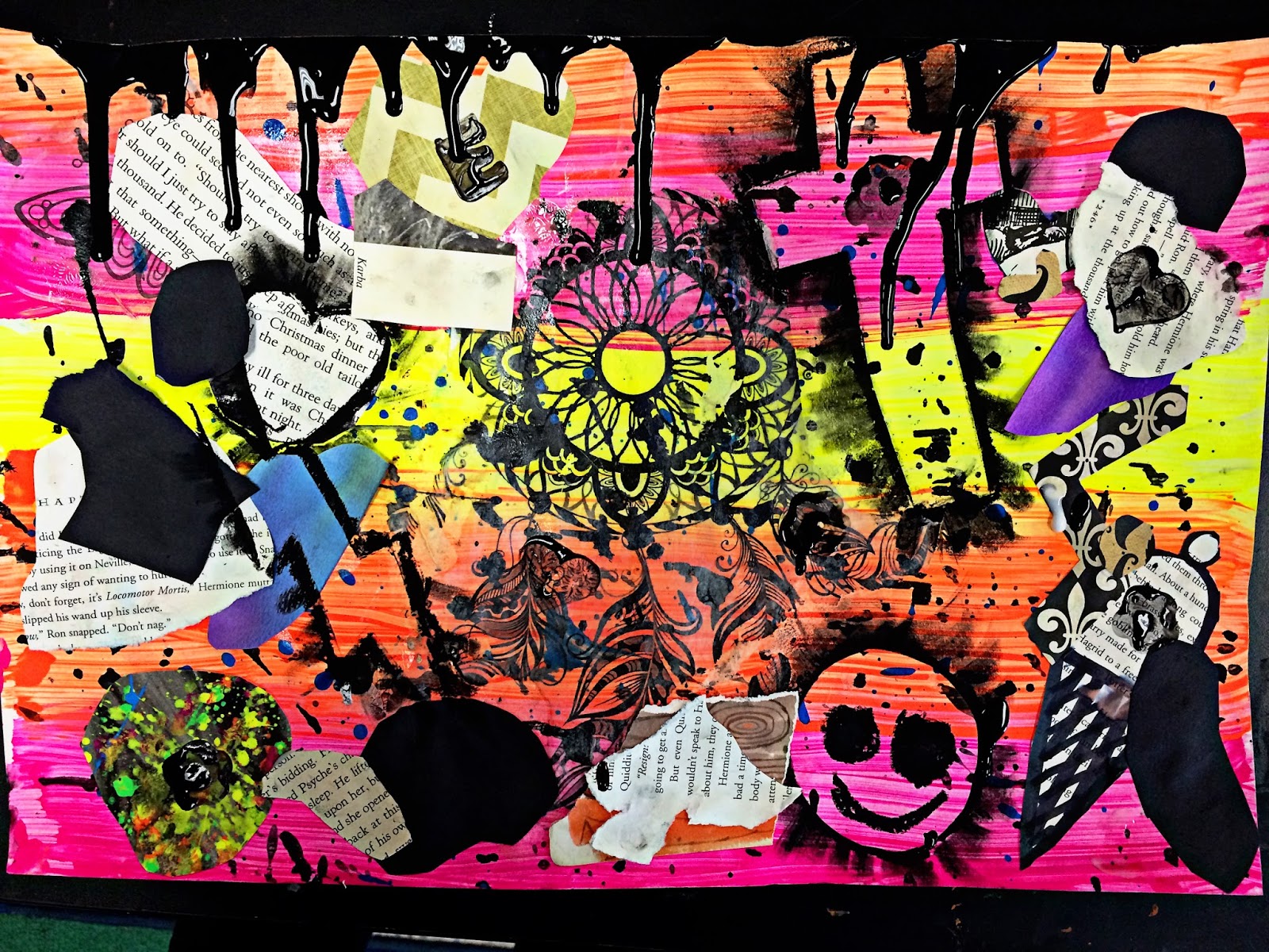 smART Class 5th Grade multi media Collage