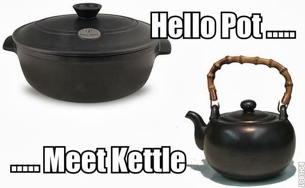 Image result for pot kettle black