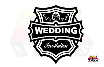 Wedding Invitation Title Label  Design with Ganesh Dev