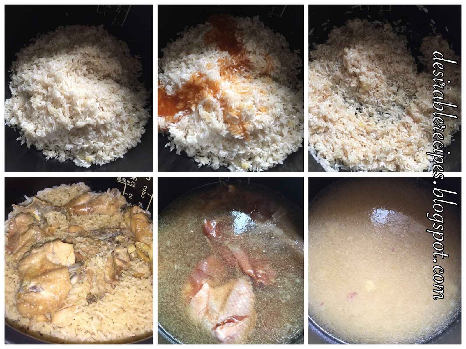Chicken Rice Using Pressure Cooker