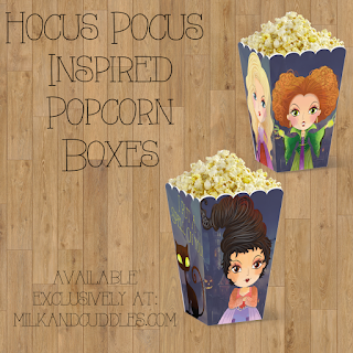 Hocus Pocus popcorn boxes