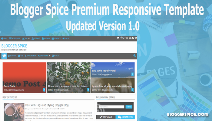 Blogger Spice Premium Responsive Blogger Template Blogger Spice Premium Responsive Blogger Template