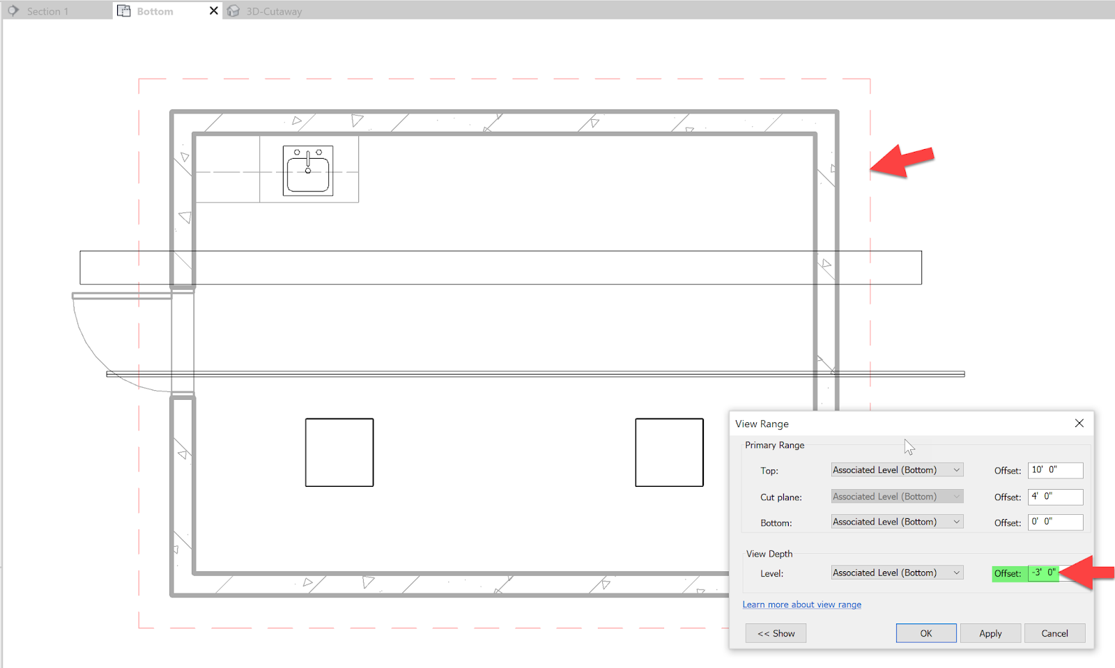 BIM Chapters Revit Basics View Range plus Discipline