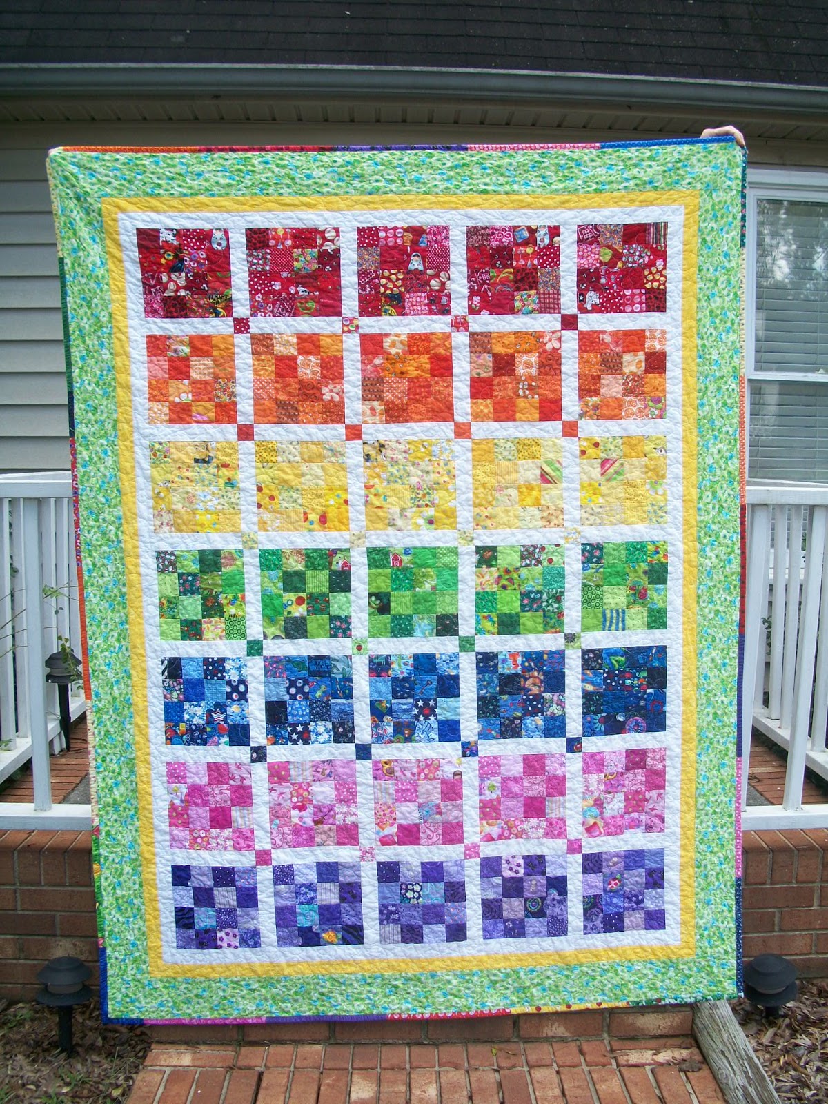 Sew Cook and Travel 2018 RSC October, 16Patch Large Quilt, 16Patch Baby Quilt, Captain