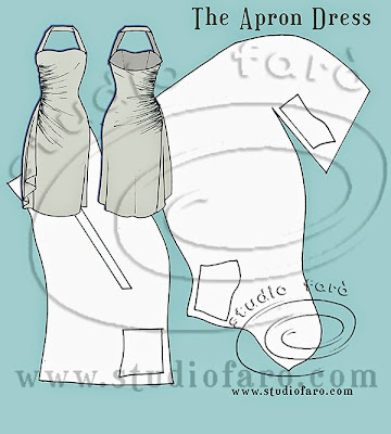 Studio Faro pattern making tutorial for vintage style apron dress