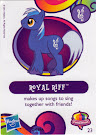 My Little Pony Wave 10 Royal Riff Blind Bag Card