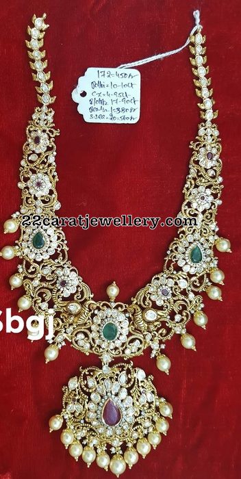 172 Grams Floral Pachi Necklace 172 Grams Floral Pachi Necklace