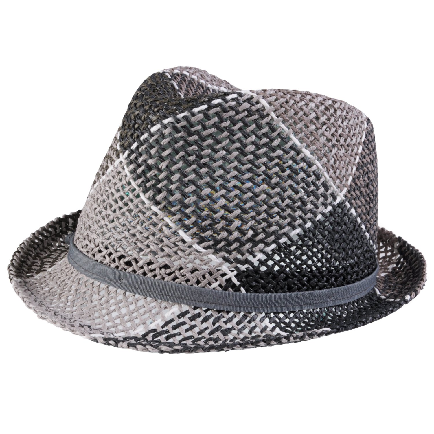 Hailey Jeans Co Womens Multicolor Straw Fedora Hat straw hats for sale