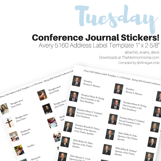 The Mormon Home PDF General Conference Journal Stickers