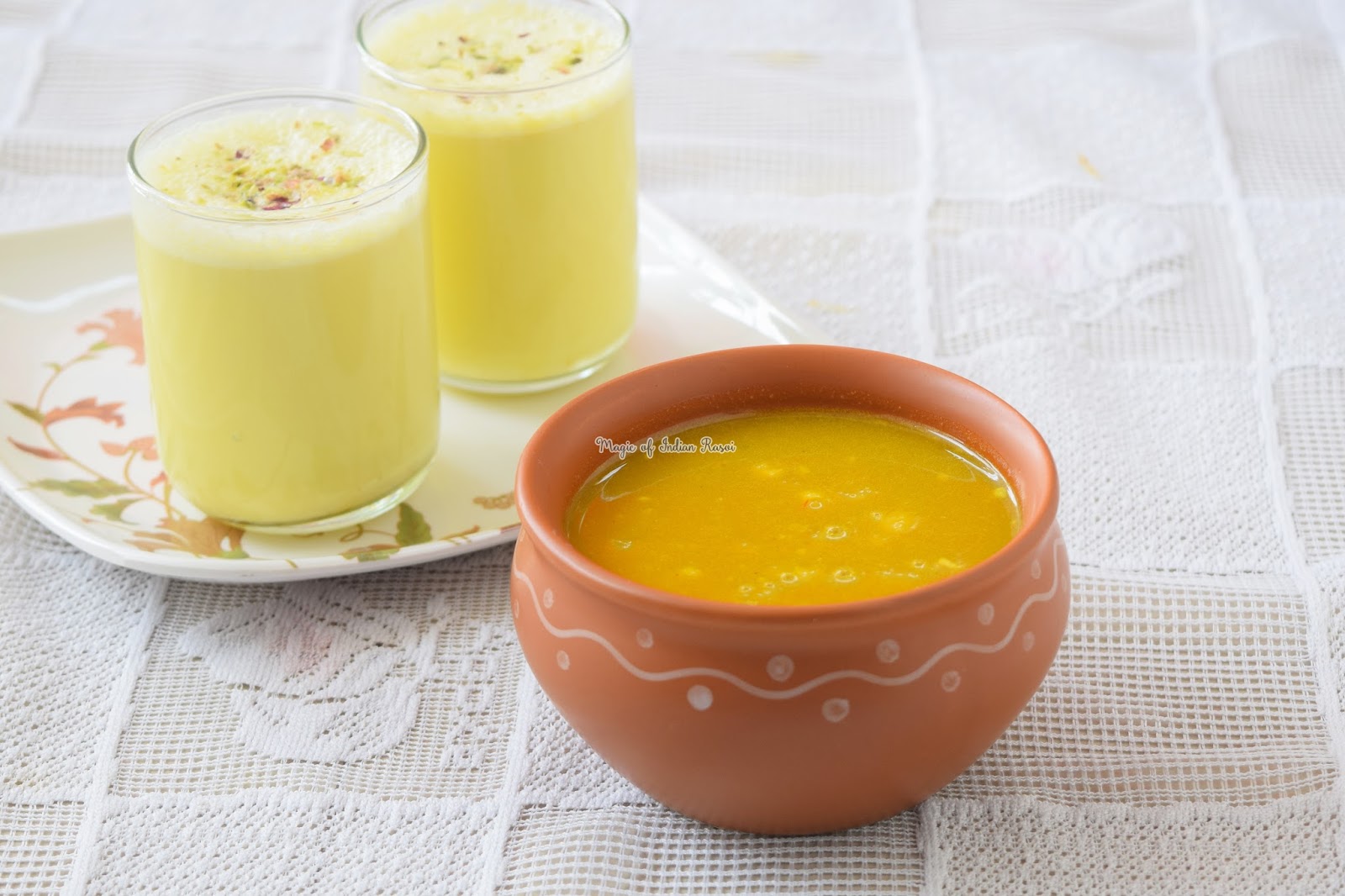 Thandai Sharbat Kesari Shahi Thandai Syrup Recipe Magic of Indian Rasoi