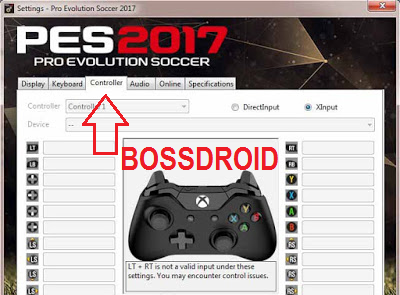 Cara Setting Stick Gamepad PES 2017 PC Laptop