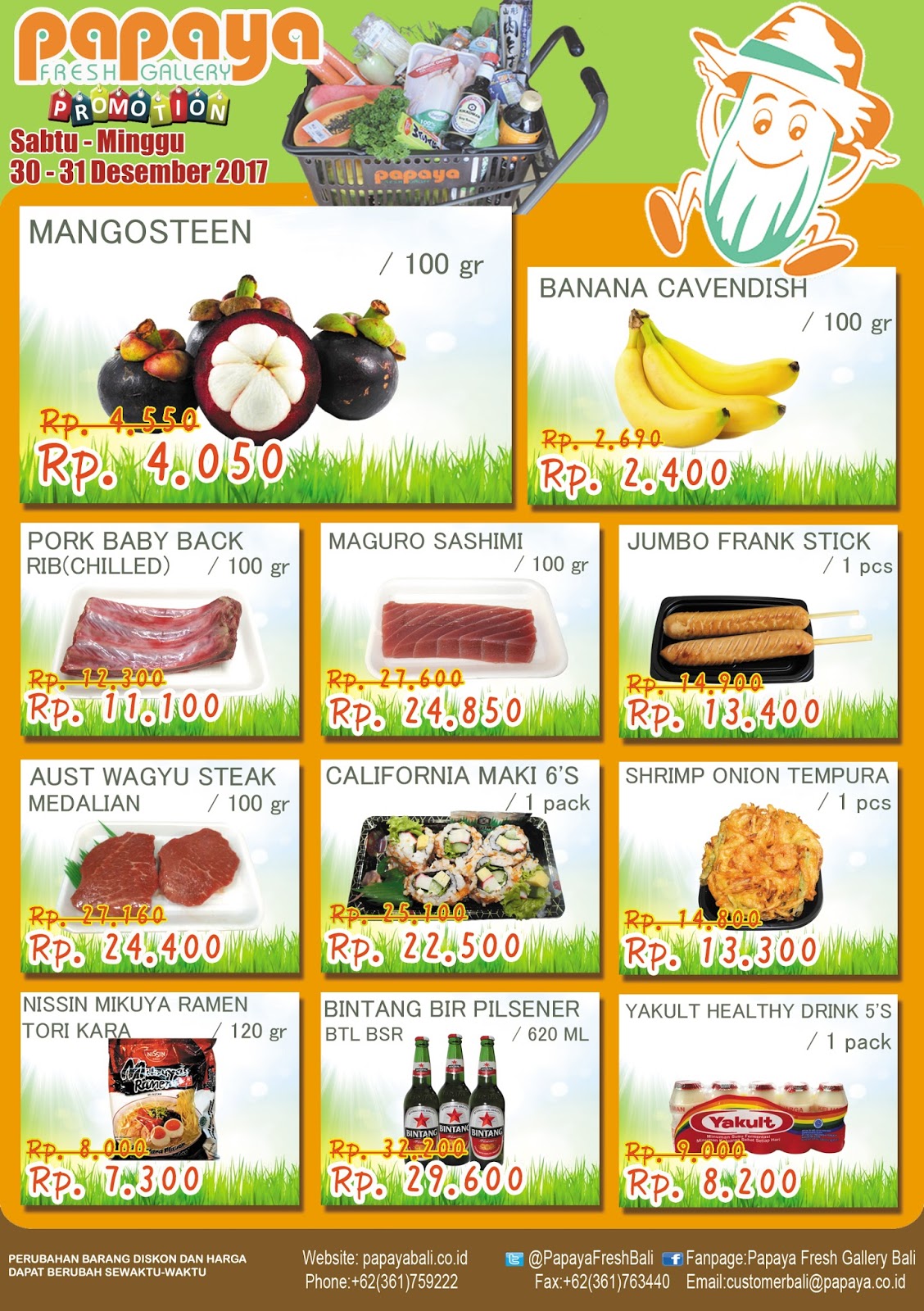 PROMOSI PAPAYA SUPERMARKET SPESIAL EVENT PAPAYA FRESH GALLERY BALI