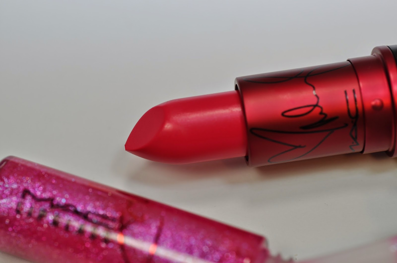 MAC Viva Glam Miley Cyrus Lipstick and Lipglass Swatches, Review The