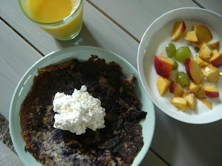 Fiberrik%2Bbl%25C3%25A5b%25C3%25A4rspannkaka%2Btill%2Bfrukost - Pannkaksfrukost