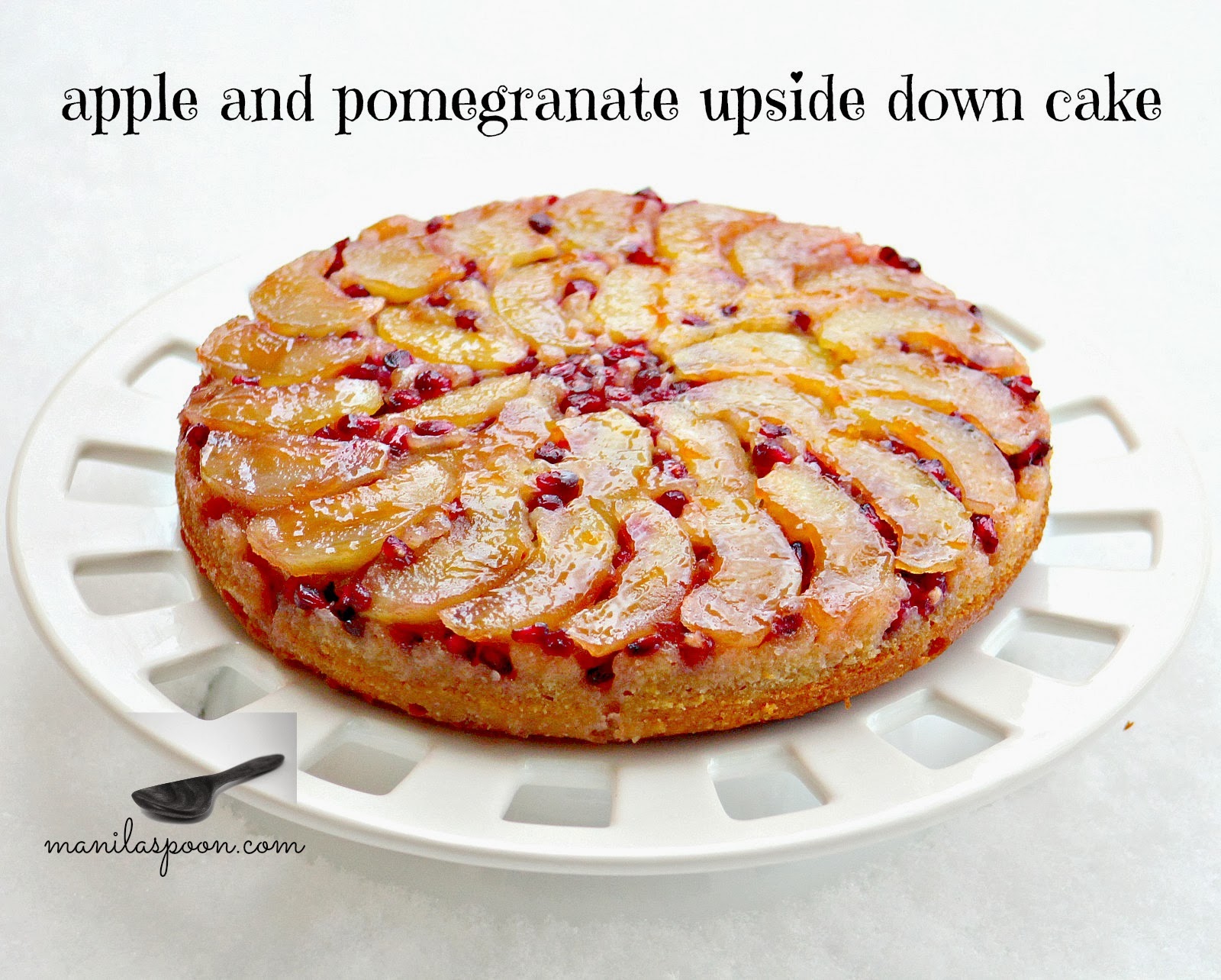 Apple and Pomegranate Upside Down Cake