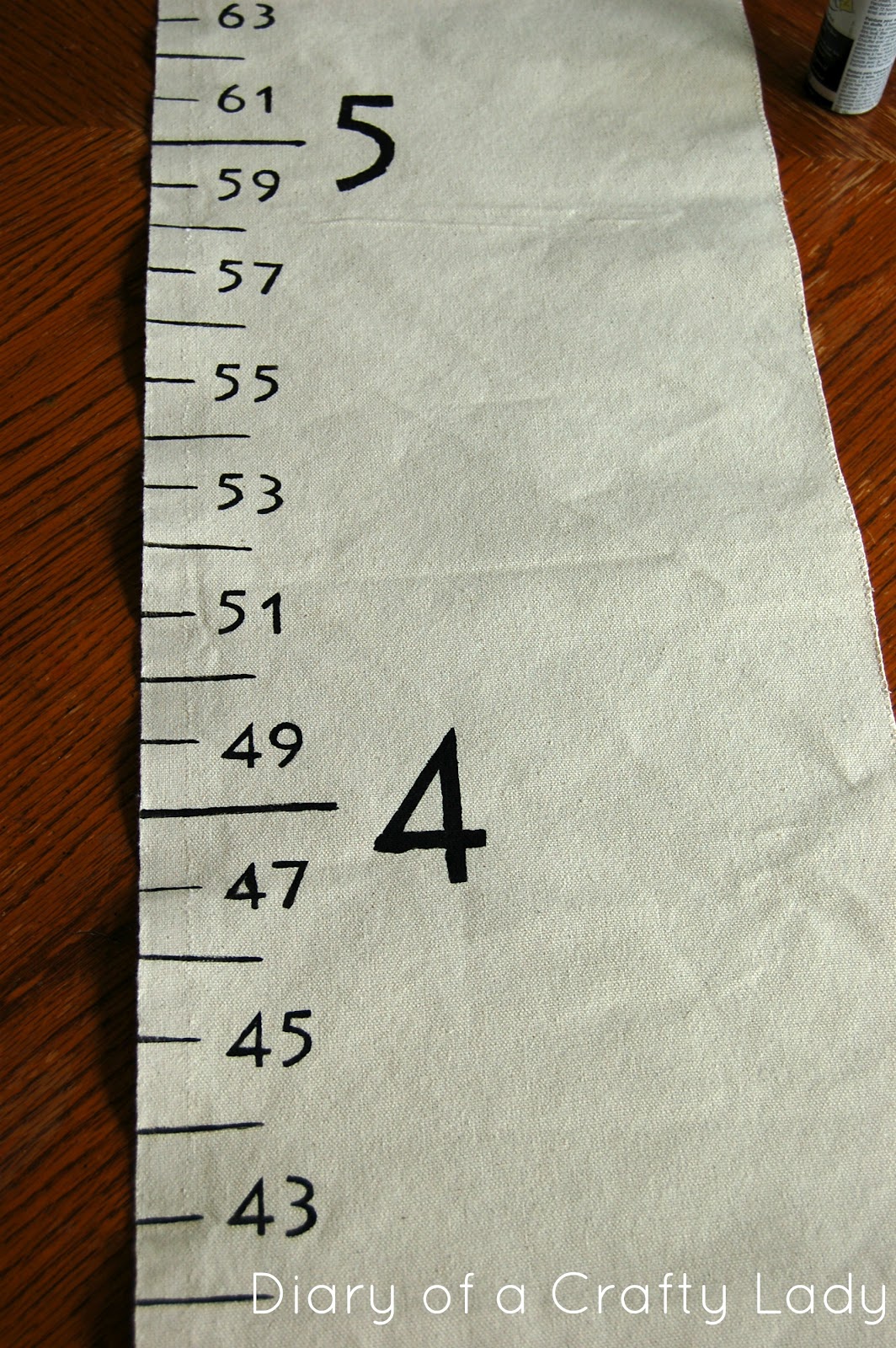 Making A Fabric Growth Chart