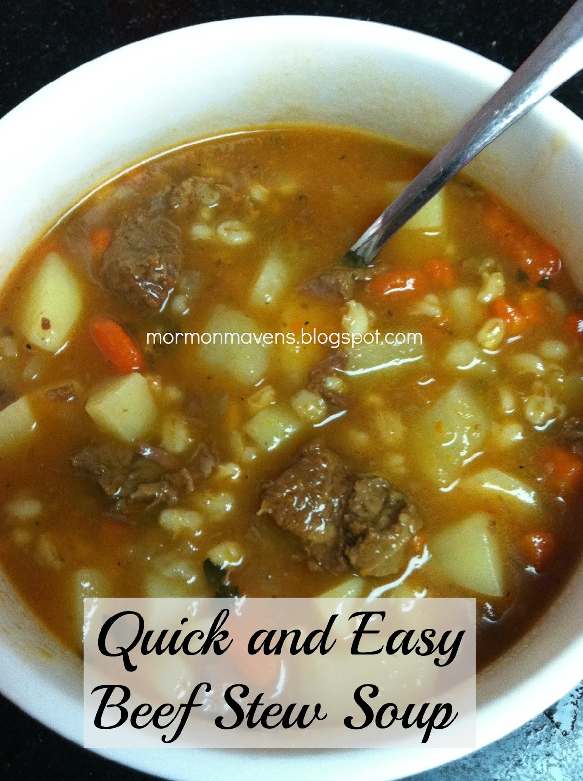 Mormon Mavens in the Kitchen: Quick and Easy Beef Stew Soup