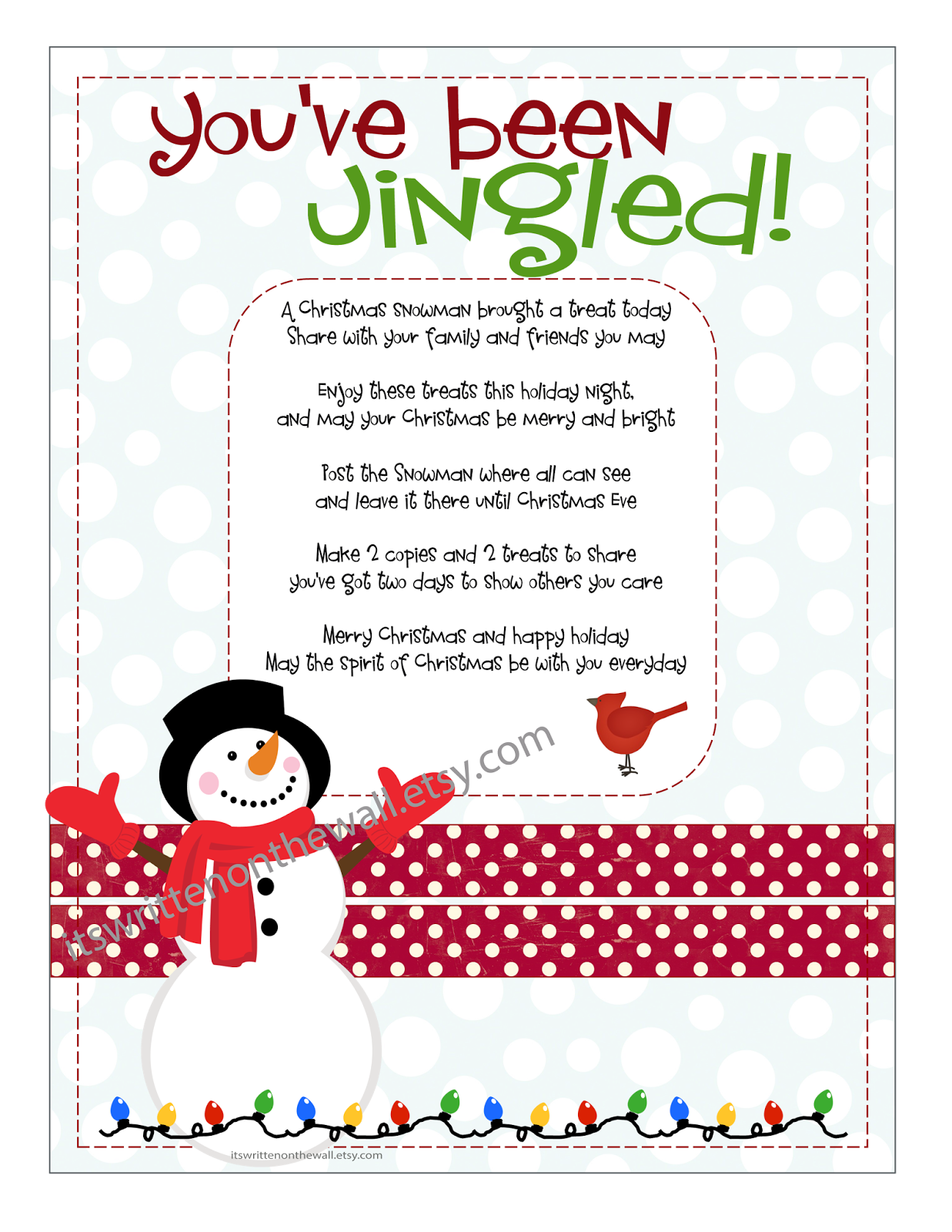 It s Written On The Wall Christmas You ve Been Jingled Cute Way To Package Treats For