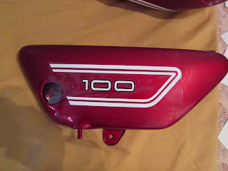 Side cover stickers decals Yamaha 100 LS3
