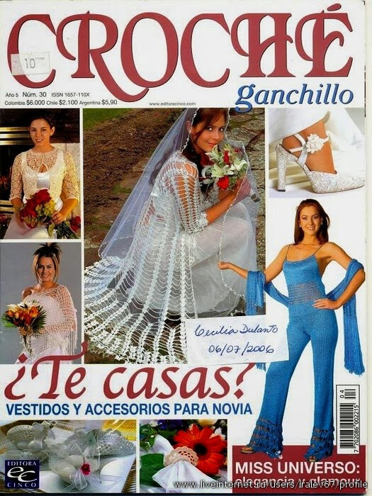 Revista Novias / Vestidos, Accesorios, y Detalles al Crochet / gratuita