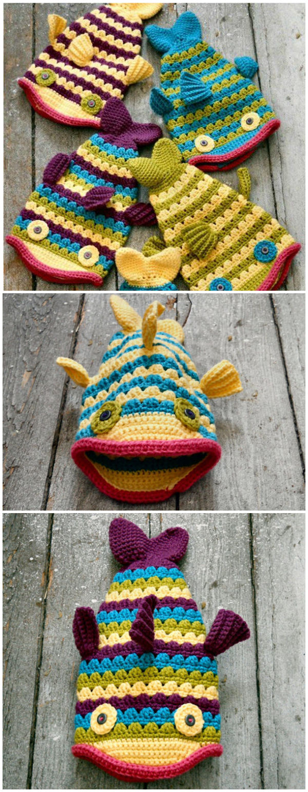 Crochet Fish Hat Pattern