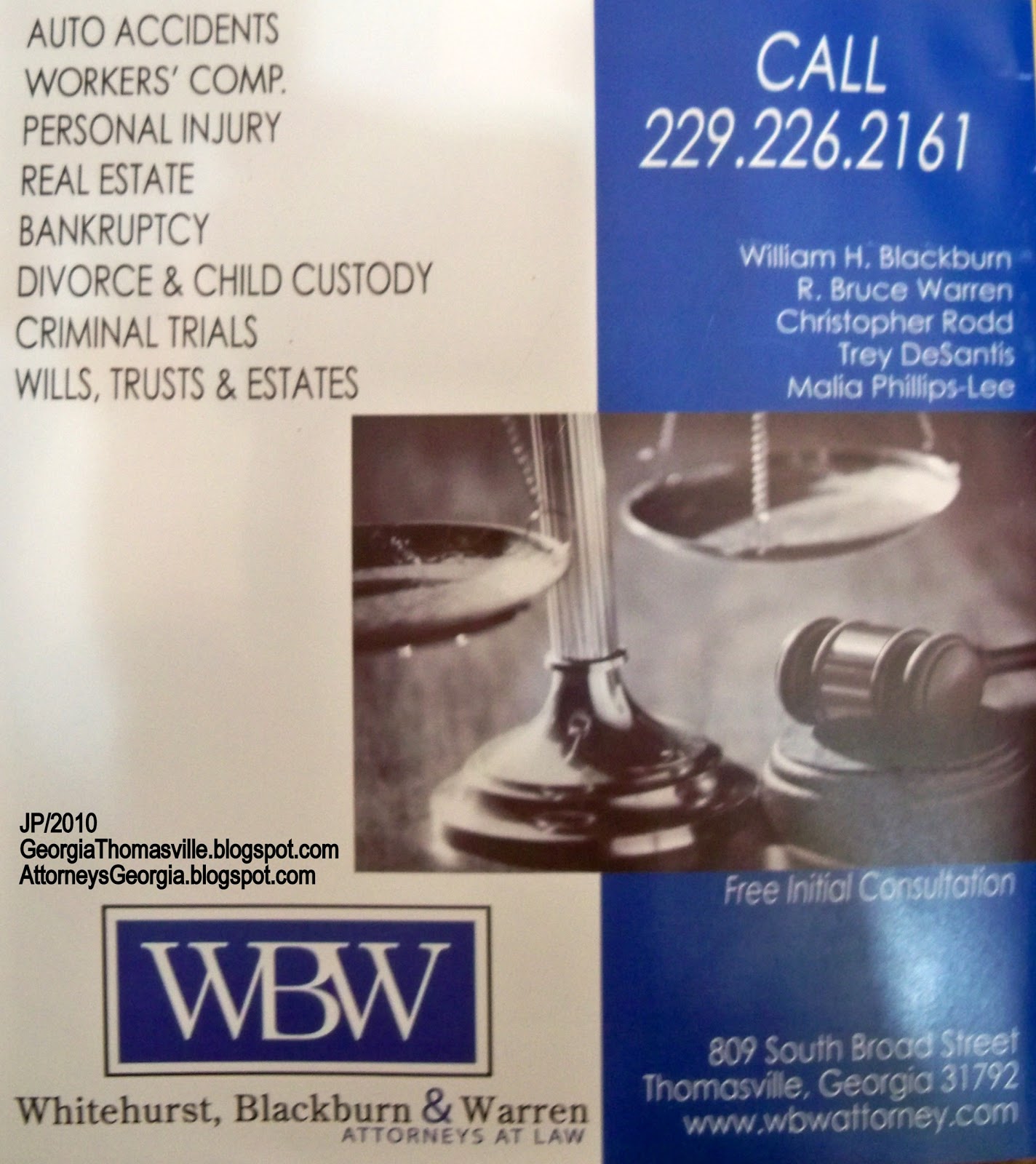 THOMASVILLE GA.Thomas Co.Photos Church Attorney Bank Restaurant Dr