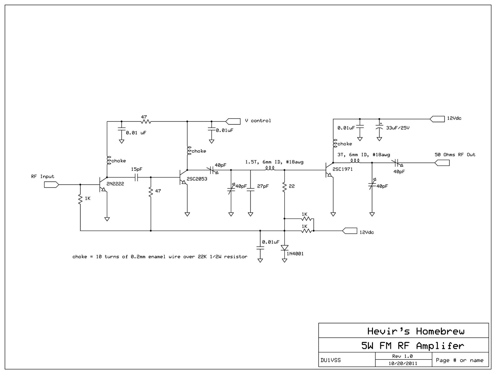 25 Watt Fm Transmitter Circuit Diagram