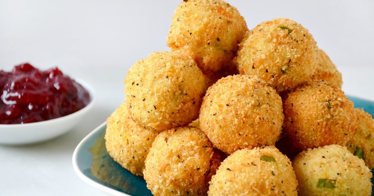 Mashed Potato Cheese Bites vegetarian vegan