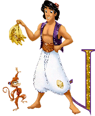 Abecedario de Aladino con Abú. Abu and Aladdin Alphabet.