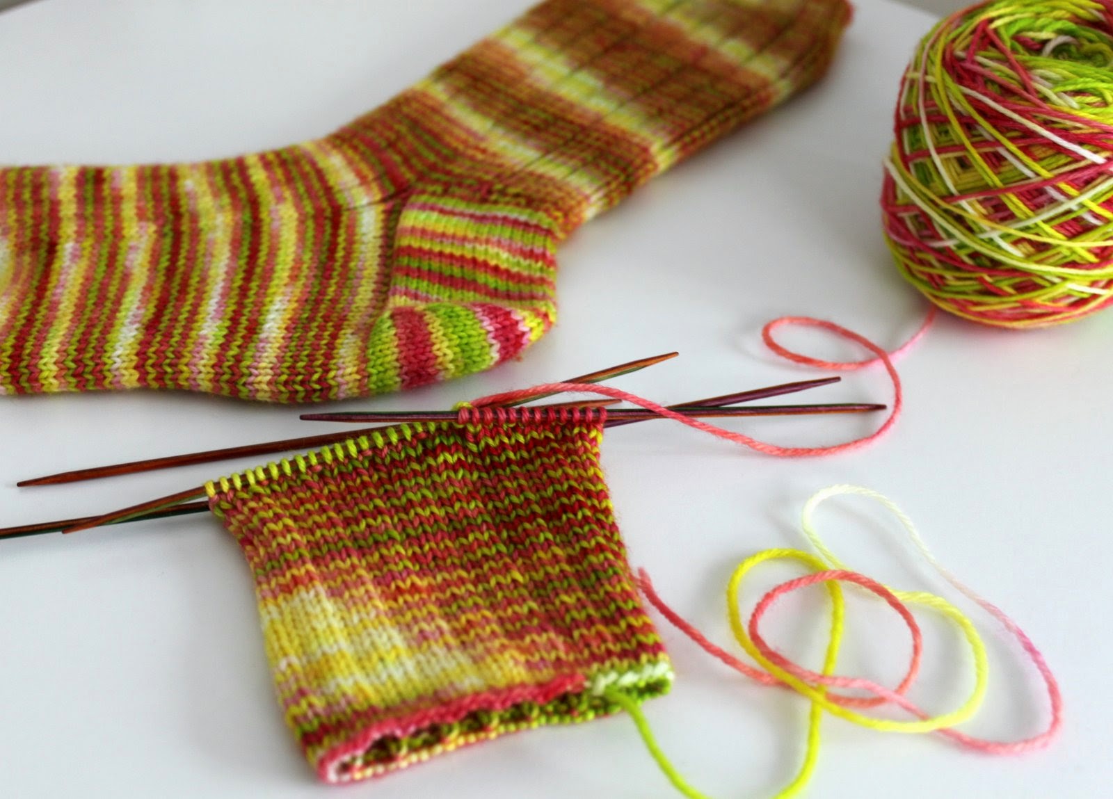 Hand Knitted Things Easy Knit Basic Ribbed Socks