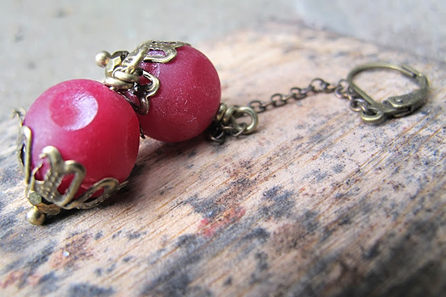 DIY oorbellen met een eindje ketting/earrings with a piece of chain