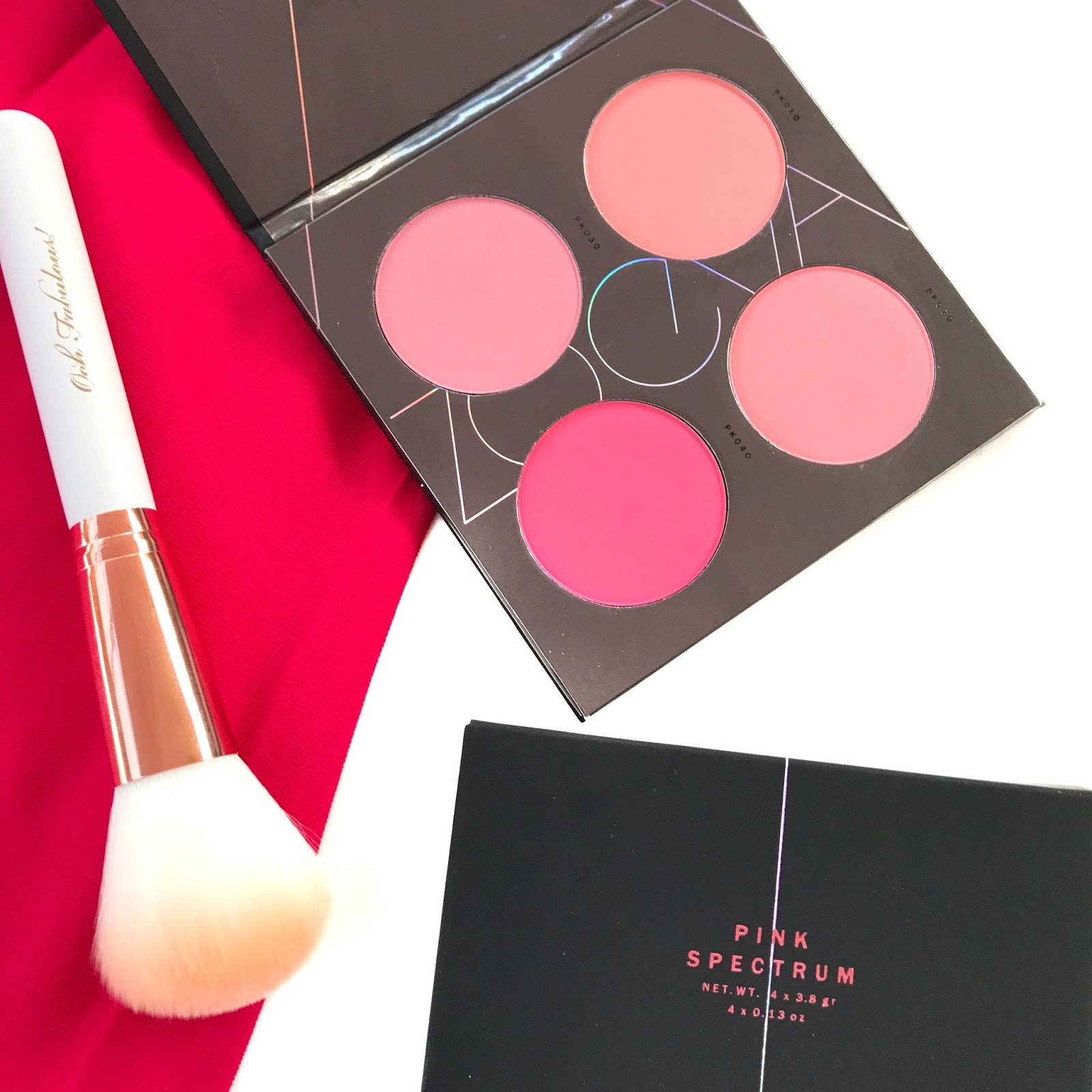 Review and Swatches: Zoeva Pink Spectrum Blush Palette.
