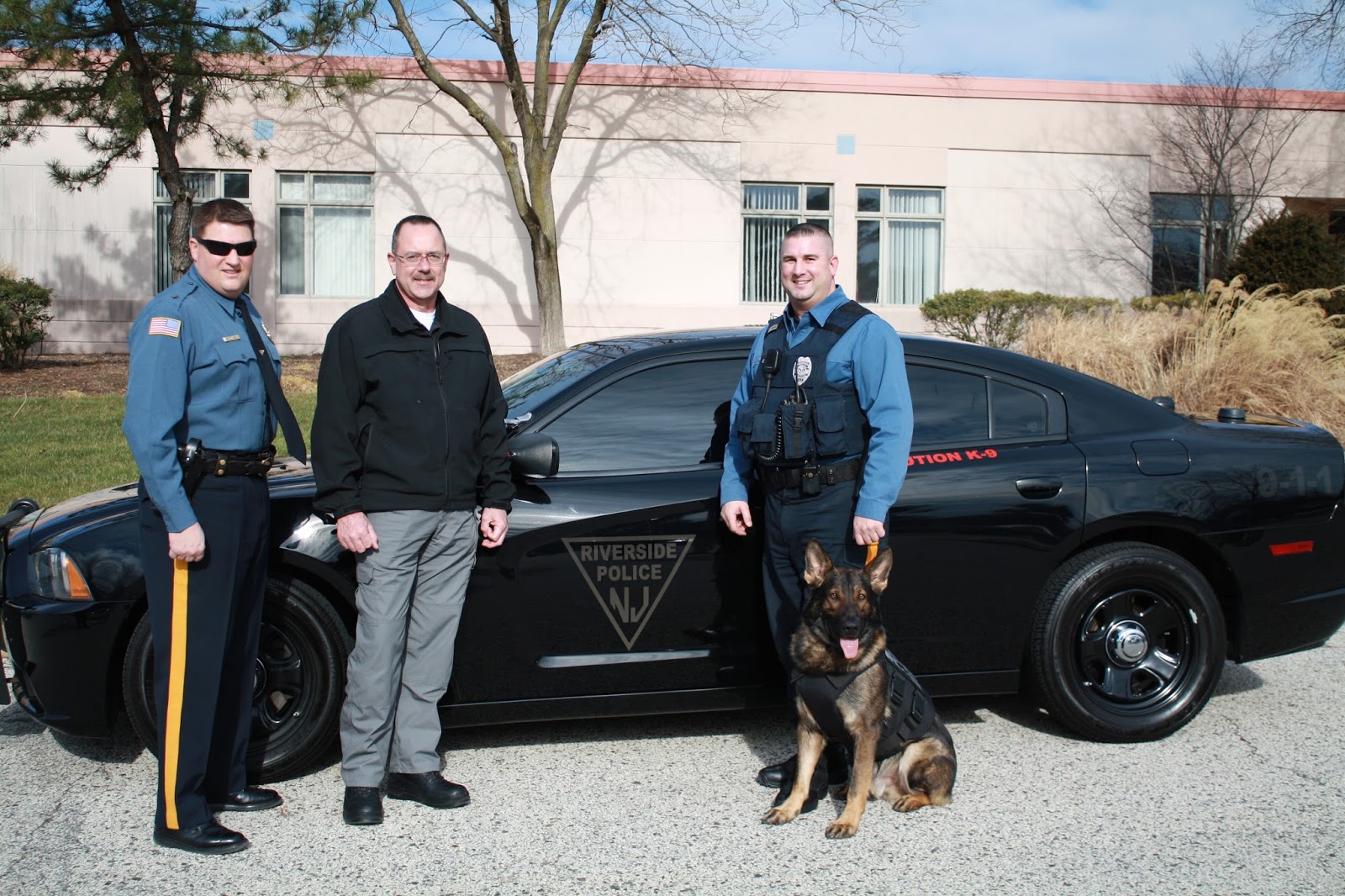 Delran Township Police Department Dodge Charger donated to Riverside