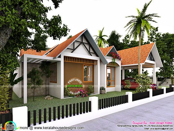 Superb single floor home in Kerala