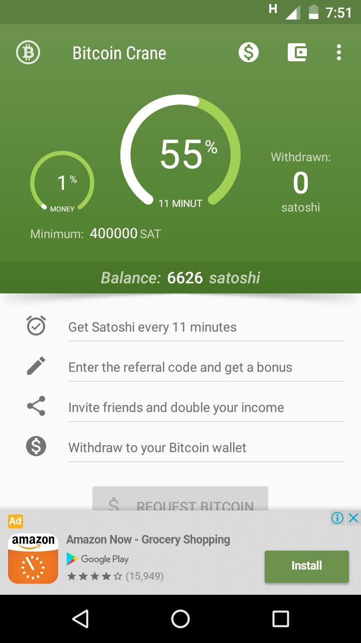 Bitcoin Crane Earn Bitcoin In Android Automate Using Tasker - 