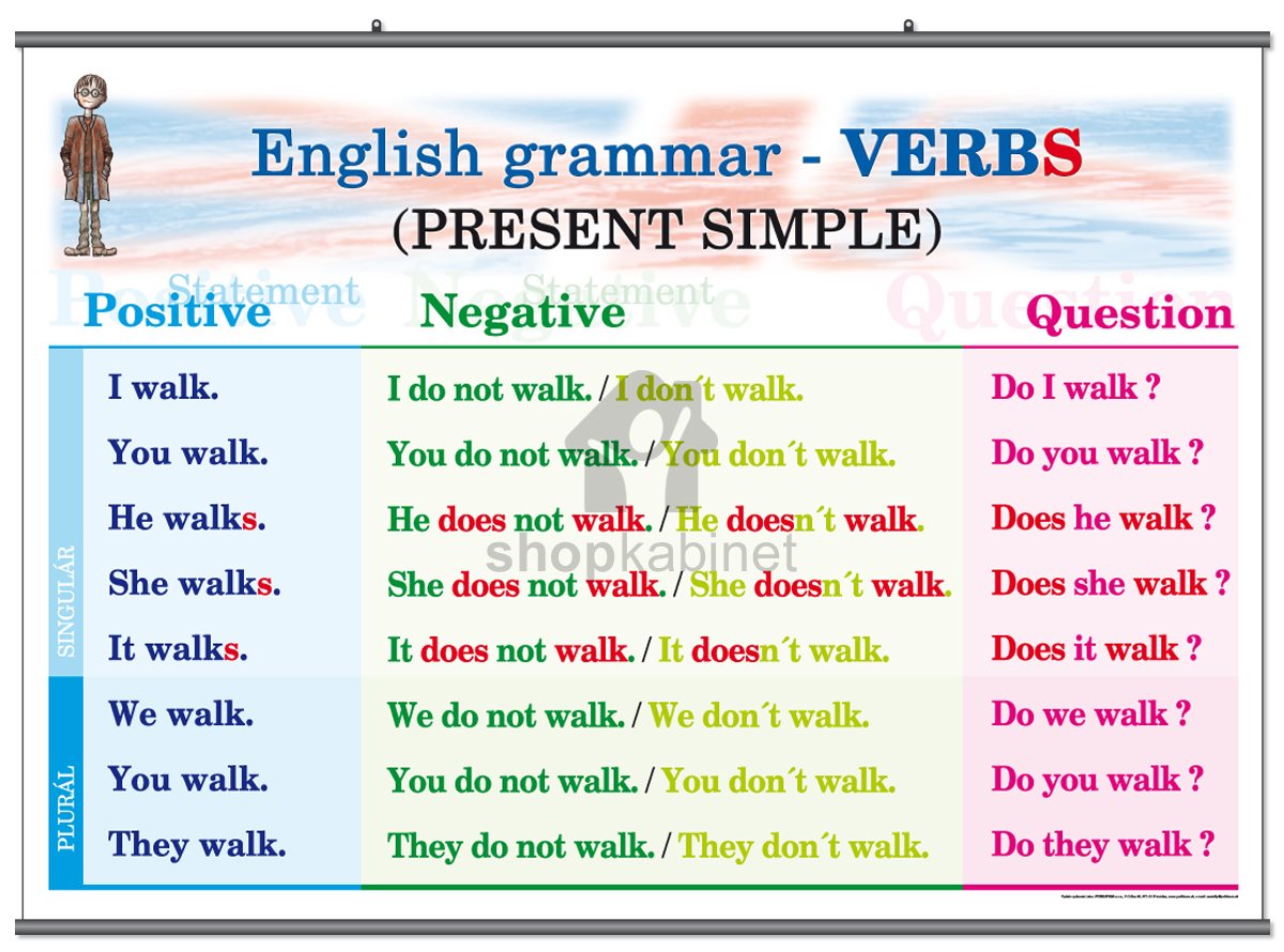 Present Simple Tense The Present Simple Affirmative Form Negative Form