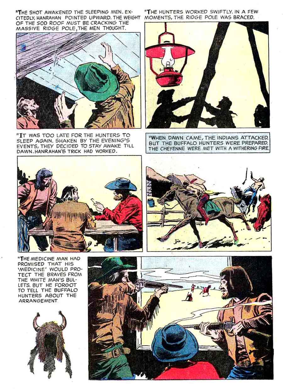 Gunsmoke v2 #10 golden silver age comic book page art by Al Williamson