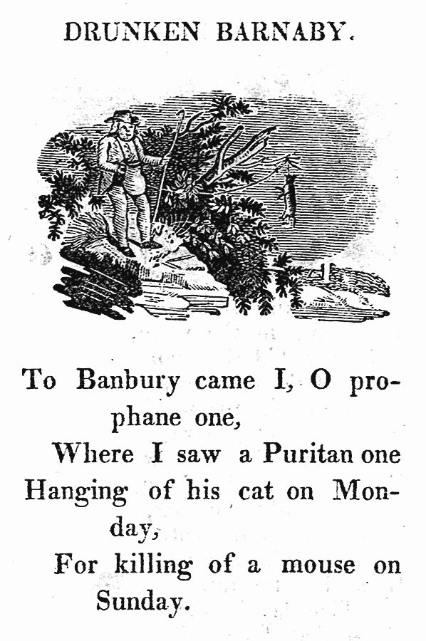 1815 school book an 1815 school book, Drunken Barnaby