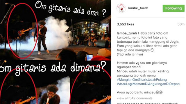 Kunto Aji Konser, Foto Gitaris Bandnya Bikin Netizen Hingga Lambe Turah Geger! Kunto Aji Konser, Foto Gitaris Bandnya Bikin Netizen Hingga Lambe Turah Geger!