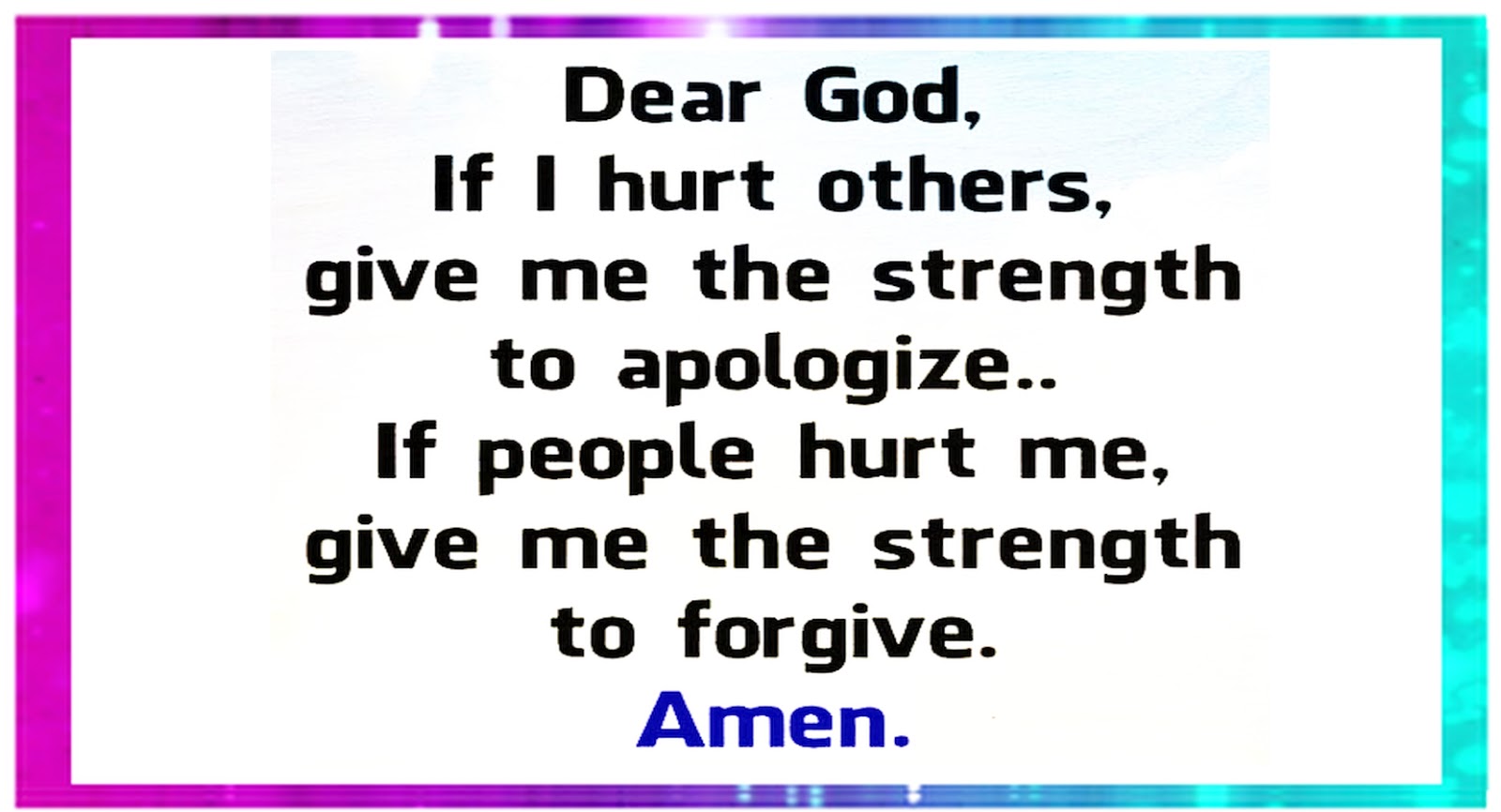 Lord, Please help me to forgive and forget and to move on! Amen.