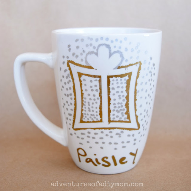 easy diy gift ideas - christmas present mug