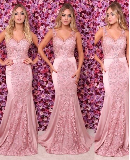 vestidos para festa rosa