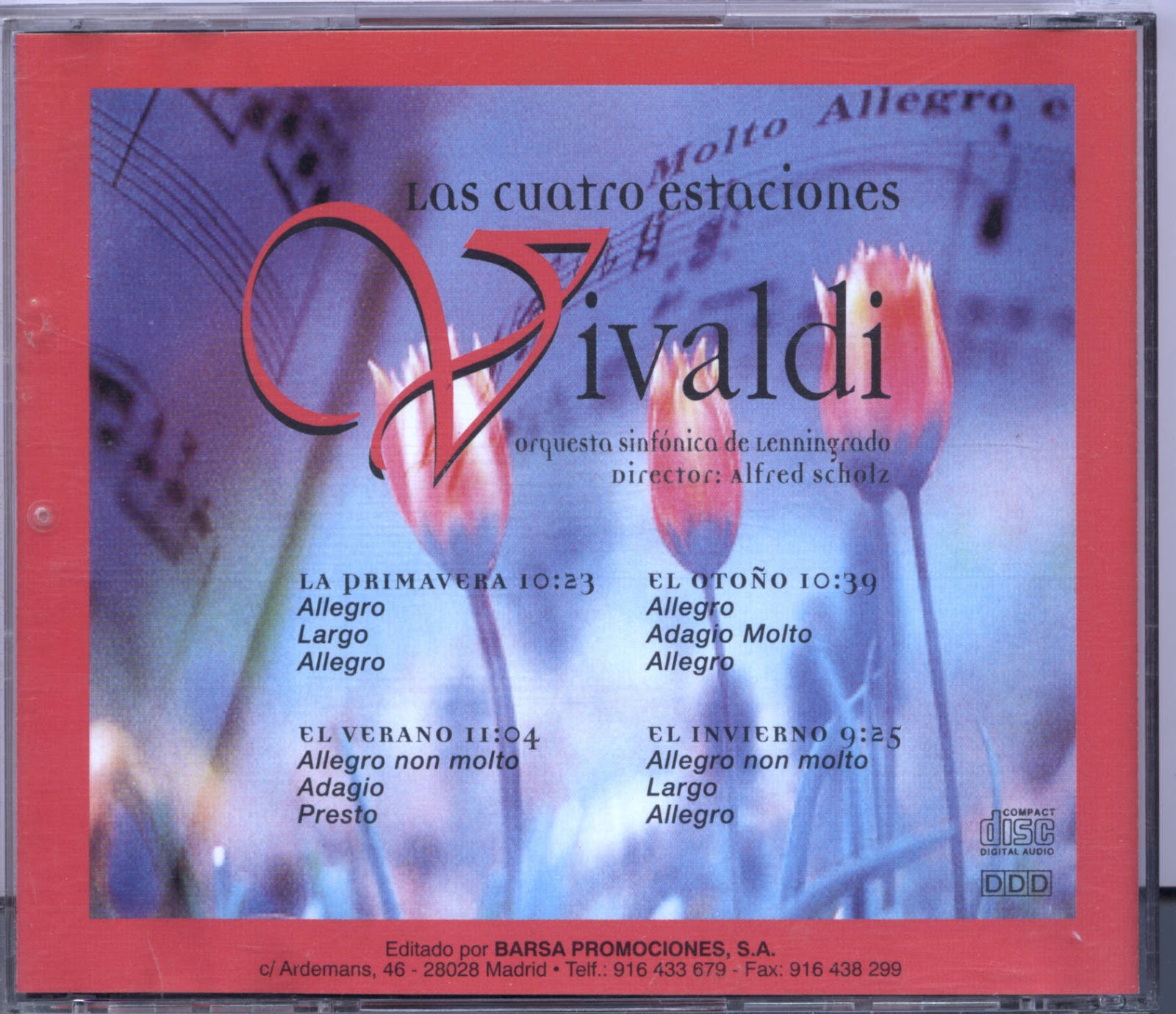 cd Vivaldi-las 4 estaciones Tras-vival