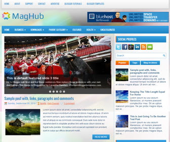 MagHub blogger template