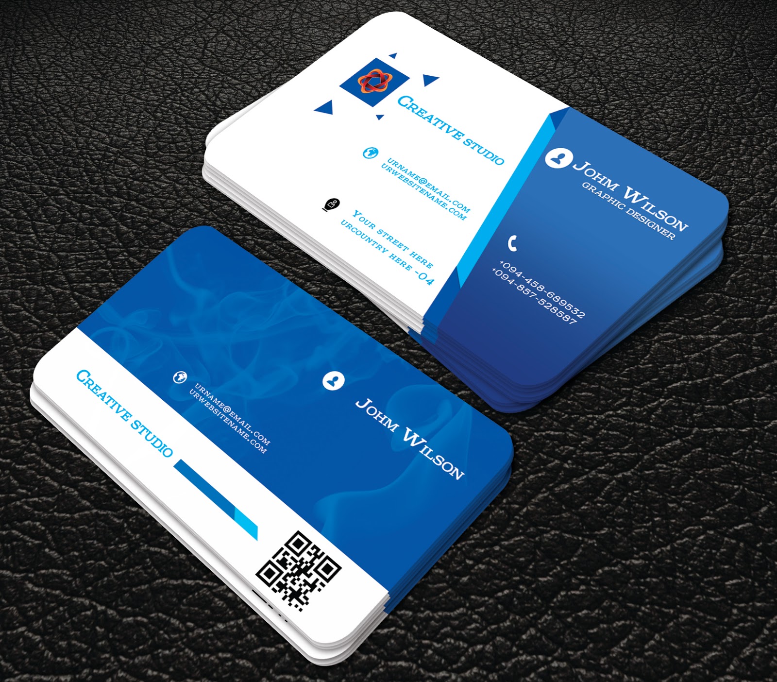 free download blue colour business cards professional business professional business cards