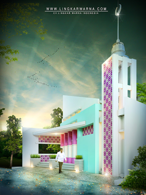 Desain masjid modern minimalis