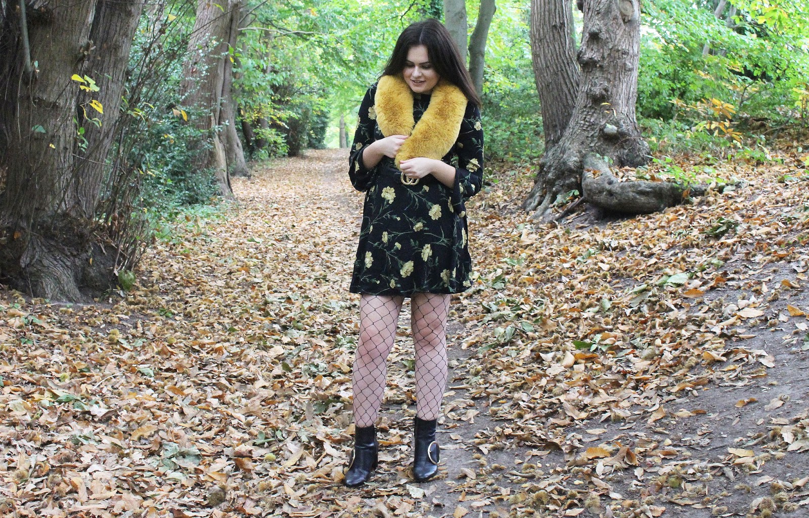 autumn style 2017, fall fashion inspiration, warehouse dress, jakke fur coat autumn style 2017, fall fashion inspiration, warehouse dress, jakke fur coat